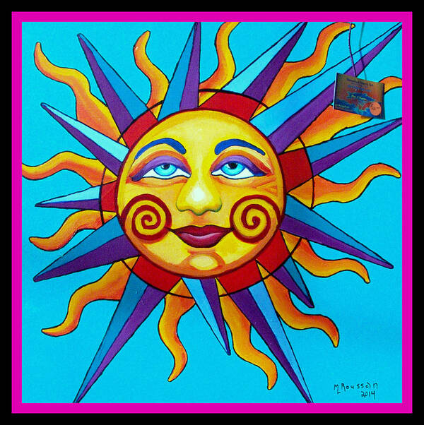 Sun Art Print featuring the painting SunTimes by MarvL Roussan