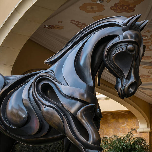 Sculpture Art Print featuring the photograph Swirly Horse by Glenn DiPaola