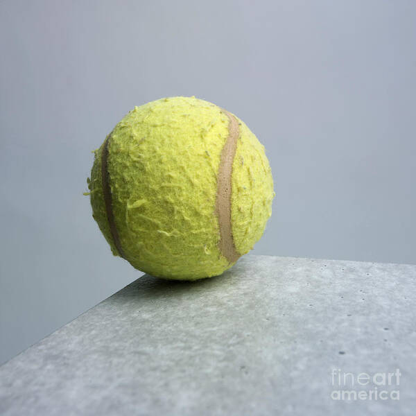 Studio Shot Art Print featuring the photograph Tennis ball by Bernard Jaubert
