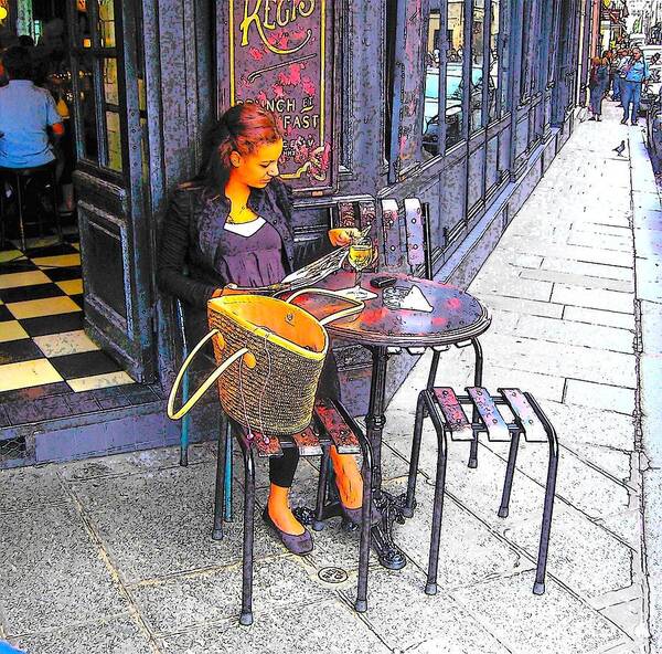 Paris Art Print featuring the photograph The Brasserie in Paris by Jan Matson