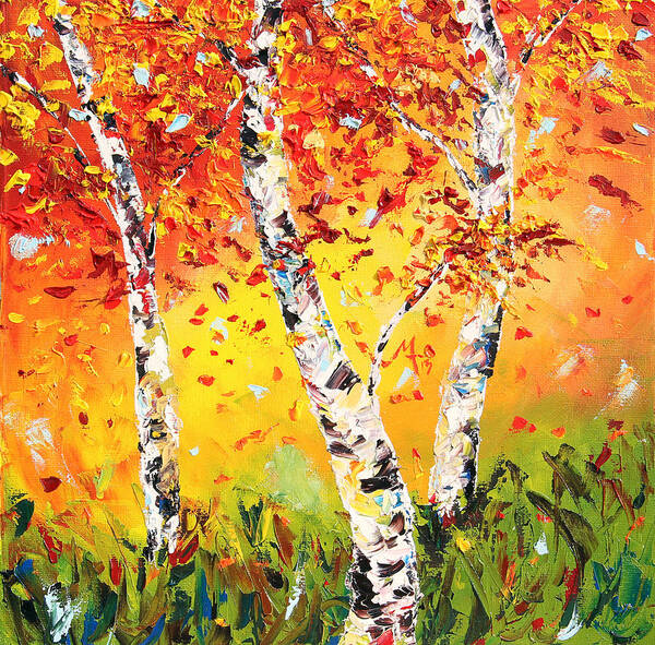 Autumn Art Print featuring the painting The Change by Meaghan Troup