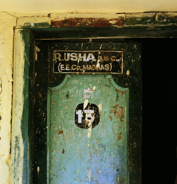 India Art Print featuring the photograph The Green Door by Shaun Higson