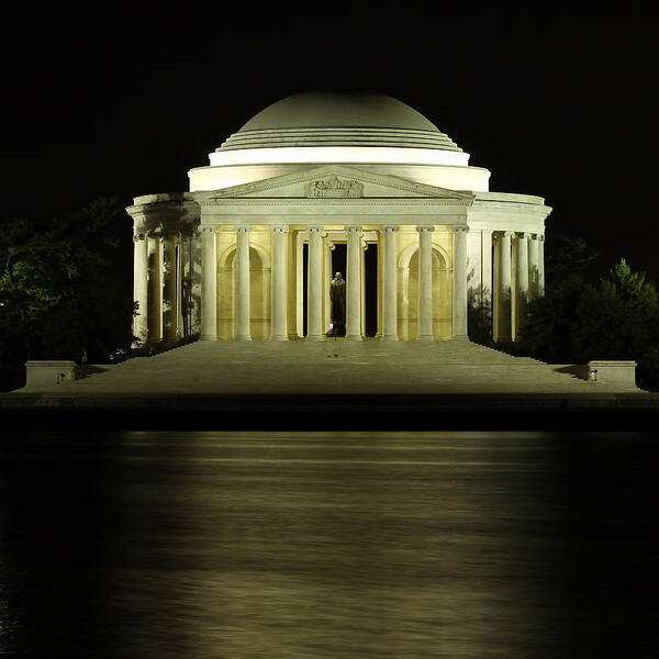 Jefferson Memorial Art Print featuring the photograph The Jefferson Memorial by Kim Hojnacki