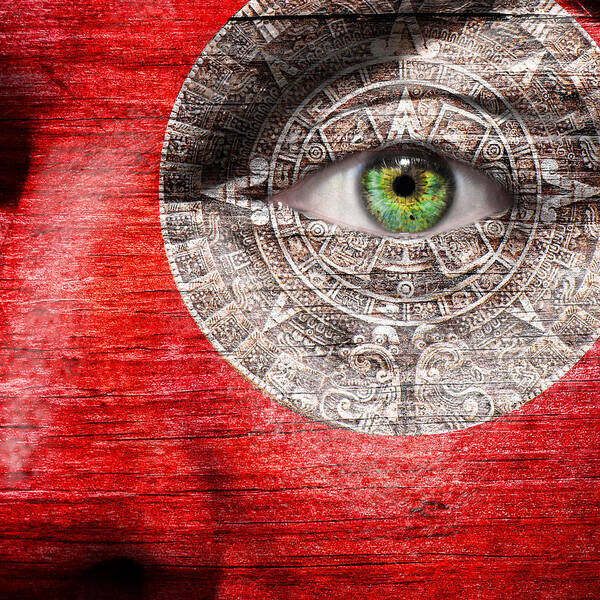 2012 Art Print featuring the photograph The Mayan Eye by Semmick Photo