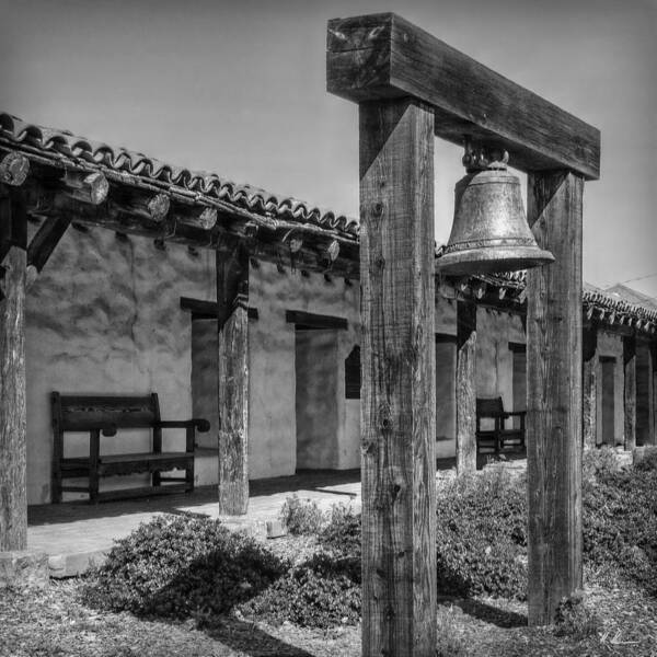 San Francisco Art Print featuring the photograph The Mission Bell B/W by Hanny Heim