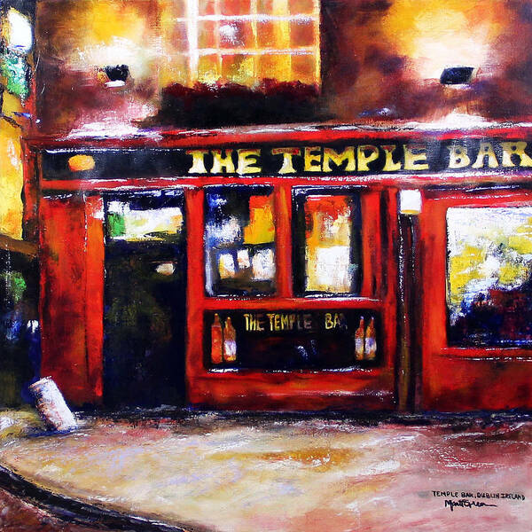 Temple Bar Art Print featuring the painting The Temple Bar by Marti Green