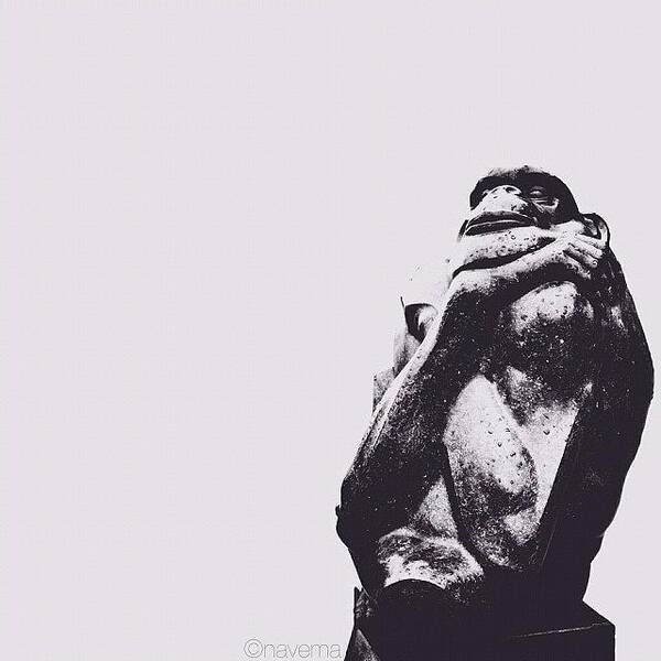  Art Print featuring the photograph The Thinker by Natasha Marco