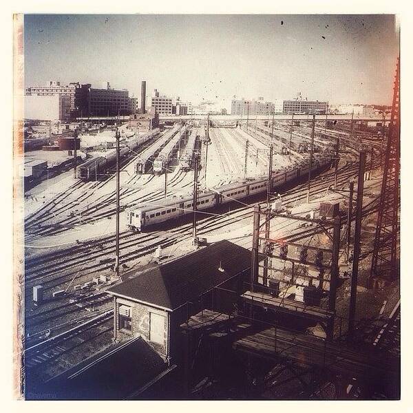 Ig_captures_city Art Print featuring the photograph Tracks & Trains by Natasha Marco