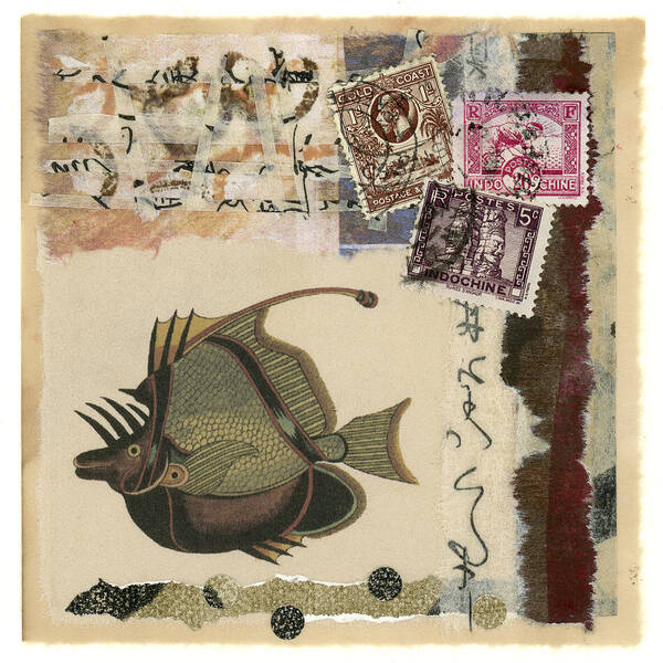 Collage Art Print featuring the photograph Tropical Fish Collage by Carol Leigh