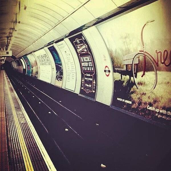 Londonunderground Art Print featuring the photograph Tunnel Vision. #london by Andy Mcdermott