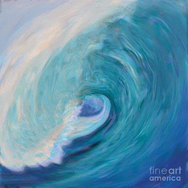 Ocean Art Print featuring the painting TunnelVision no sat by Shelley Myers