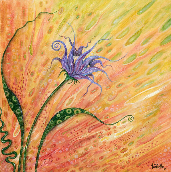 Floral Art Print featuring the painting Verve by Tanielle Childers