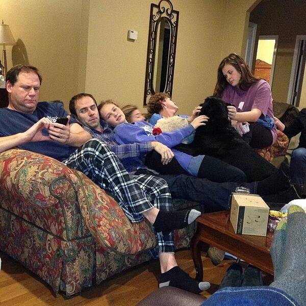  Art Print featuring the photograph Wait! How Many People Fit On A Couch? by Joyhhand Hand