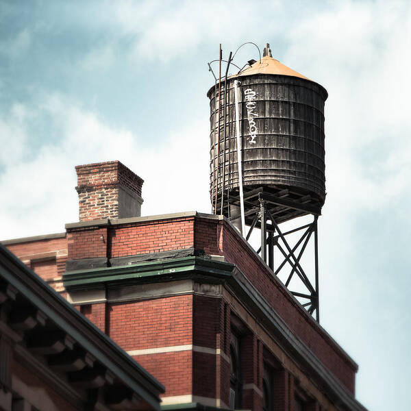New York Art Print featuring the photograph Water Tower in New York City - New York Water Tower 13 by Gary Heller