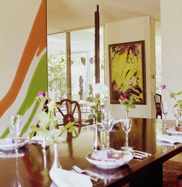 Fine Art Art Print featuring the photograph Weisman's Dining Room by Horst P. Horst