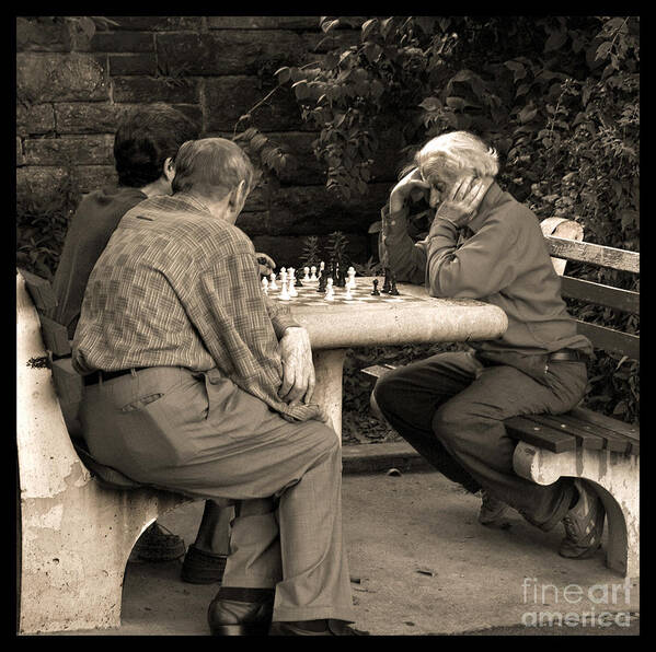Friends Art Print featuring the photograph Where Is Bobby Fischer by Madeline Ellis