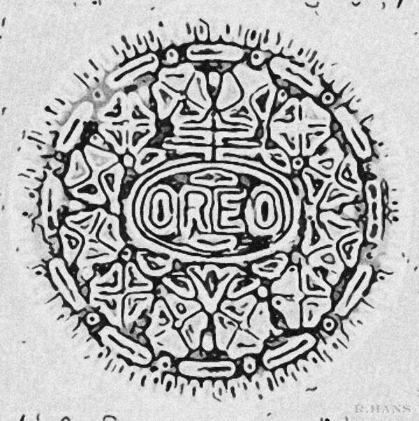 Oreo Art Print featuring the photograph White Oreo by Rob Hans