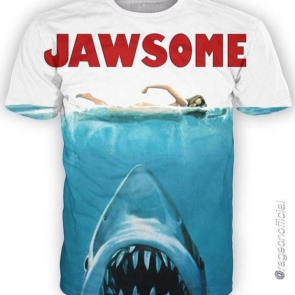 Fashion Art Print featuring the photograph who Would Wear This Jawsome Shirt?! by Joshua Gaze