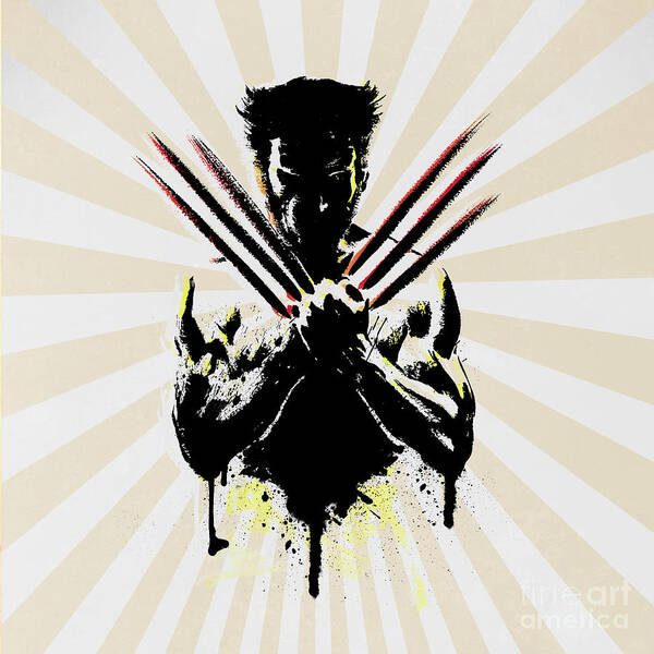 Wolverine Art Print featuring the digital art Wolverine by Mark Ashkenazi