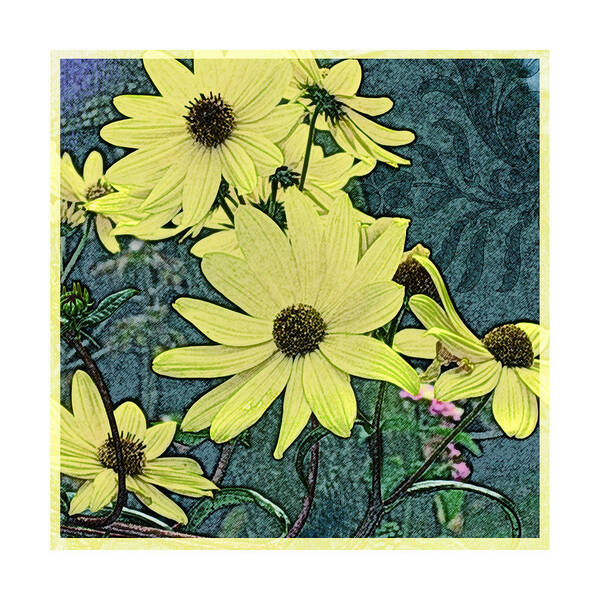 Floral Art Print featuring the photograph Yellow Flowers of October by Valerie Drake Lesiak