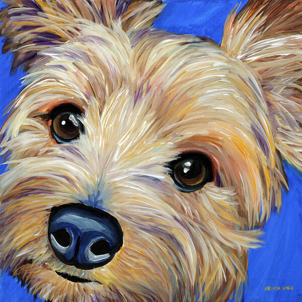 Yorkshire Terrier Art Print featuring the painting Yorkshire Terrier by Melissa Smith