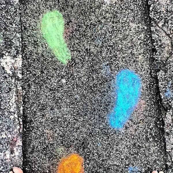 Color Art Print featuring the photograph #footsteps #feet Art #follow #foot #1 by Megan Watts