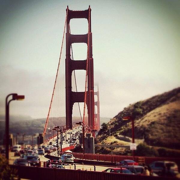Instacanvas Art Print featuring the photograph Golden Gate #1 by Luisa Azzolini