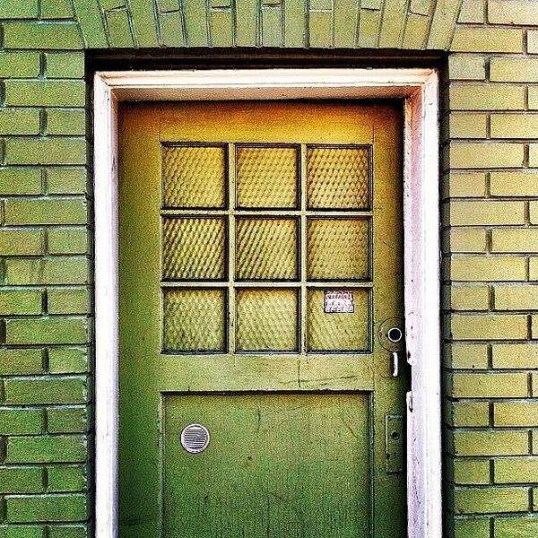 Doorsgalore Art Print featuring the photograph Green Door by Julie Gebhardt