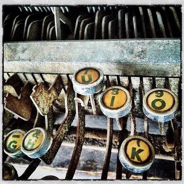 Teamrebel Art Print featuring the photograph Old Type Keys #1 by Natasha Marco