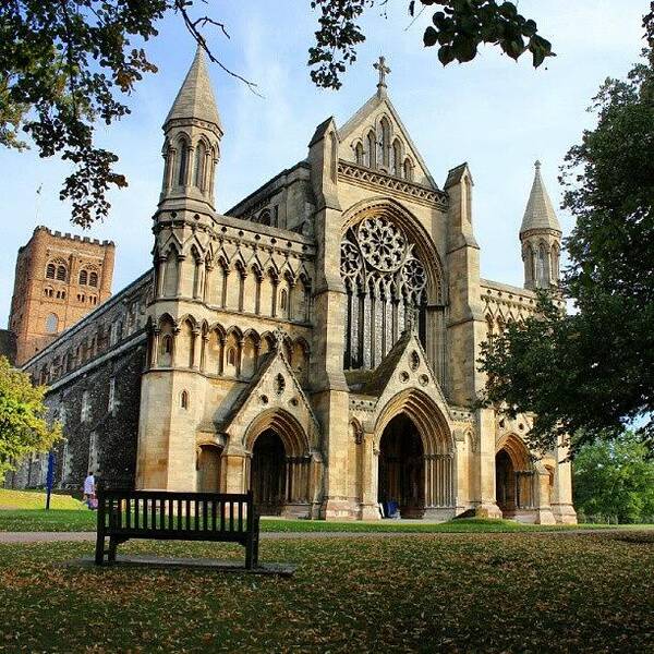 Beautiful Art Print featuring the photograph St. Albans Cathedral #1 by Ben Armstrong