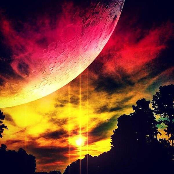 Instaclouds Art Print featuring the photograph 👽 #12 by Katie Williams