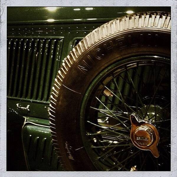 Classiccar Art Print featuring the photograph 1930 Bentley Six Speed blue Train by Christopher Hughes