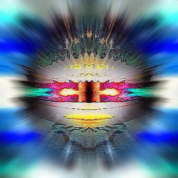 Beautiful Art Print featuring the photograph #tagstagram .com #abstract #symmetry #284 by Dan Coyne