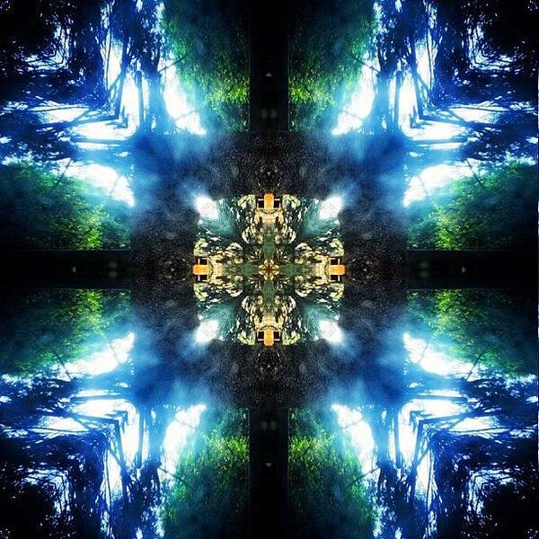 Beautiful Art Print featuring the photograph #tagstagram .com #abstract #symmetry #297 by Dan Coyne