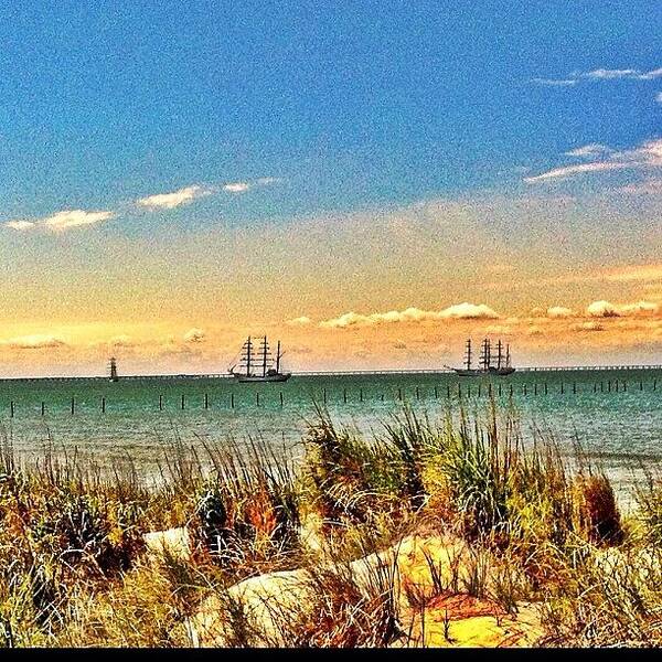 Ships Art Print featuring the photograph Instagram Photo #3 by Jonathan DuShane