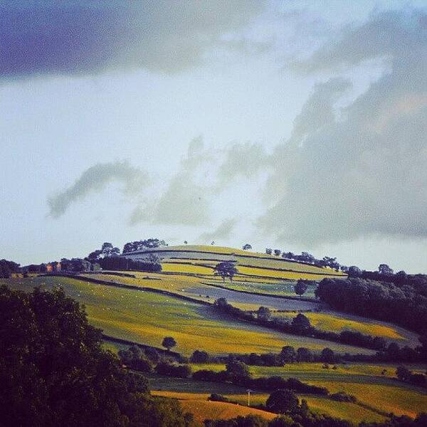 холм Art Print featuring the photograph A #zigzag #hill ... #newtown #wales by Linandara Linandara