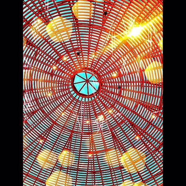 Photoparade Art Print featuring the photograph #abstract #ceiling #light #igdaily by Matt Turner