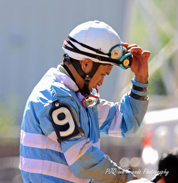  Art Print featuring the photograph 'Albin Jiminez Jockey' by PJQandFriends Photography