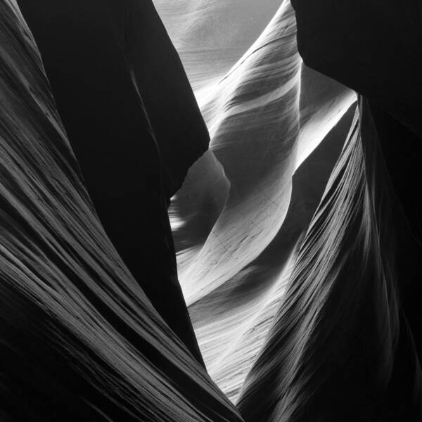 Abstract Art Print featuring the photograph Antelope Canyon Sandstone Abstract by Mike Irwin