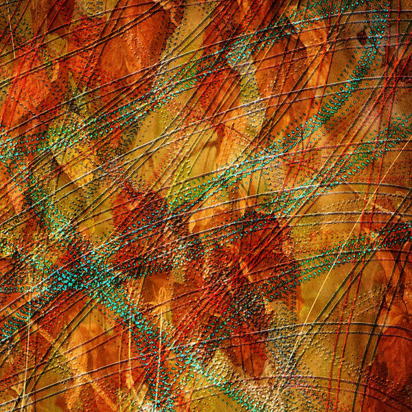 Mixed Media Art Print featuring the photograph Autumn Leaves by Bonnie Bruno