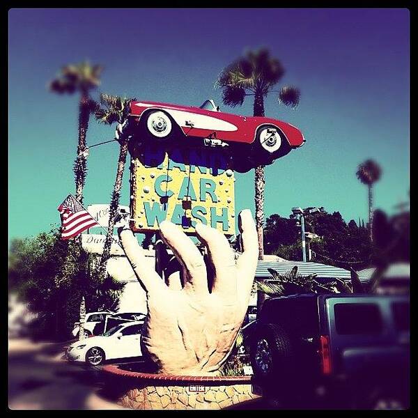 Wash Art Print featuring the photograph Best Hand Jobs In Town... #la by April Ferocious