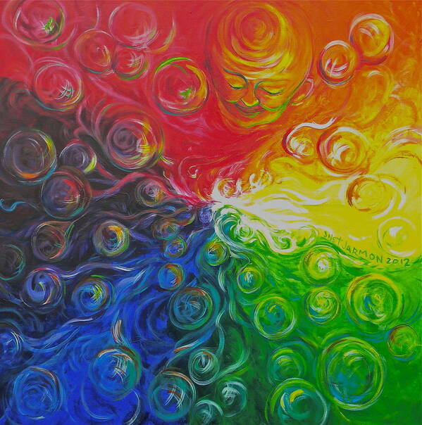 Color Art Print featuring the painting Birth of Color by Jeanette Jarmon