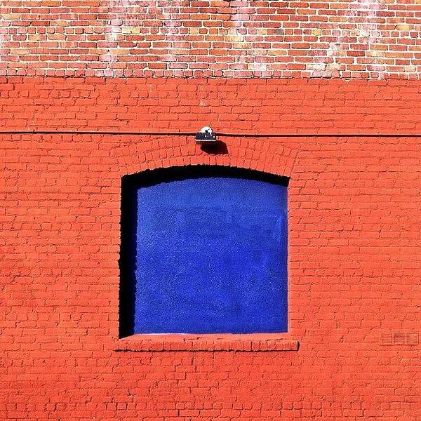 Brickoftheday Art Print featuring the photograph Blue Window by Julie Gebhardt