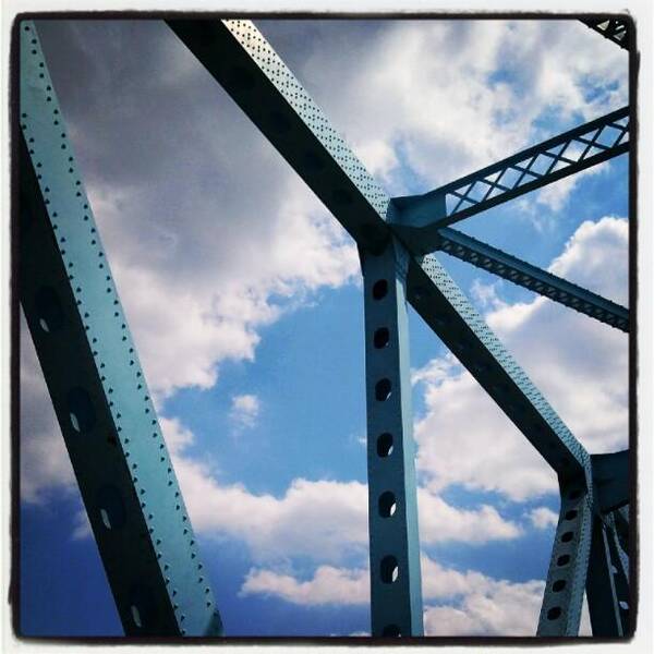 Ohioriver Art Print featuring the photograph #bridge #monaca #pa #ohioriver by Tracy Hager