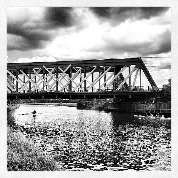 Cambridge Art Print featuring the photograph Bridge over the Cam by Rillaith