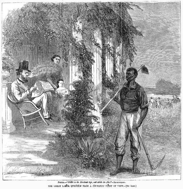 1865 Art Print featuring the photograph Cartoon: Emancipation by Granger