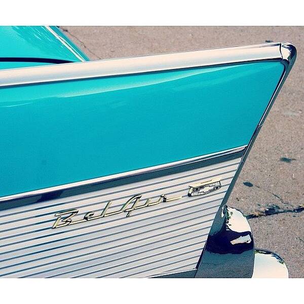 Summer Art Print featuring the photograph Chevy Belair #chevy #belair #vintage by Caleb Schlaack