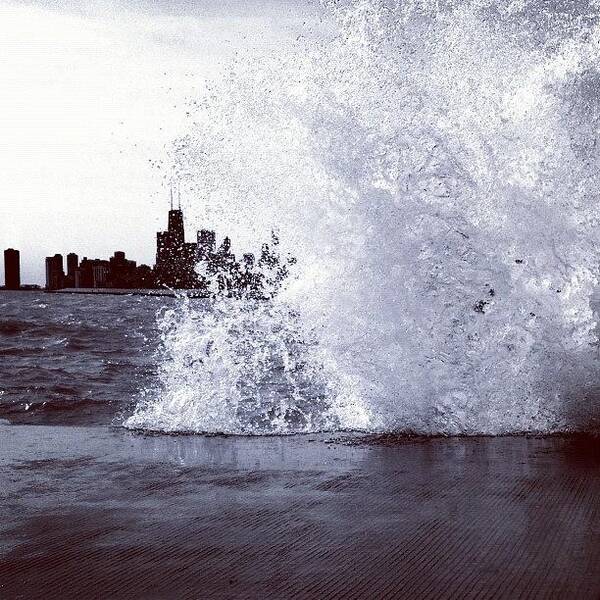 Primeshots Art Print featuring the photograph #chicago: High Tide by Ivan Vega