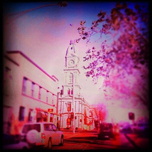 Streetphotography Art Print featuring the photograph Clock Tower. #instagram by Daniel James