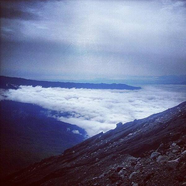 Best_shoot Art Print featuring the photograph Cloud Of Semeru Mt #skyline #skylovers by Sri Kuncoro